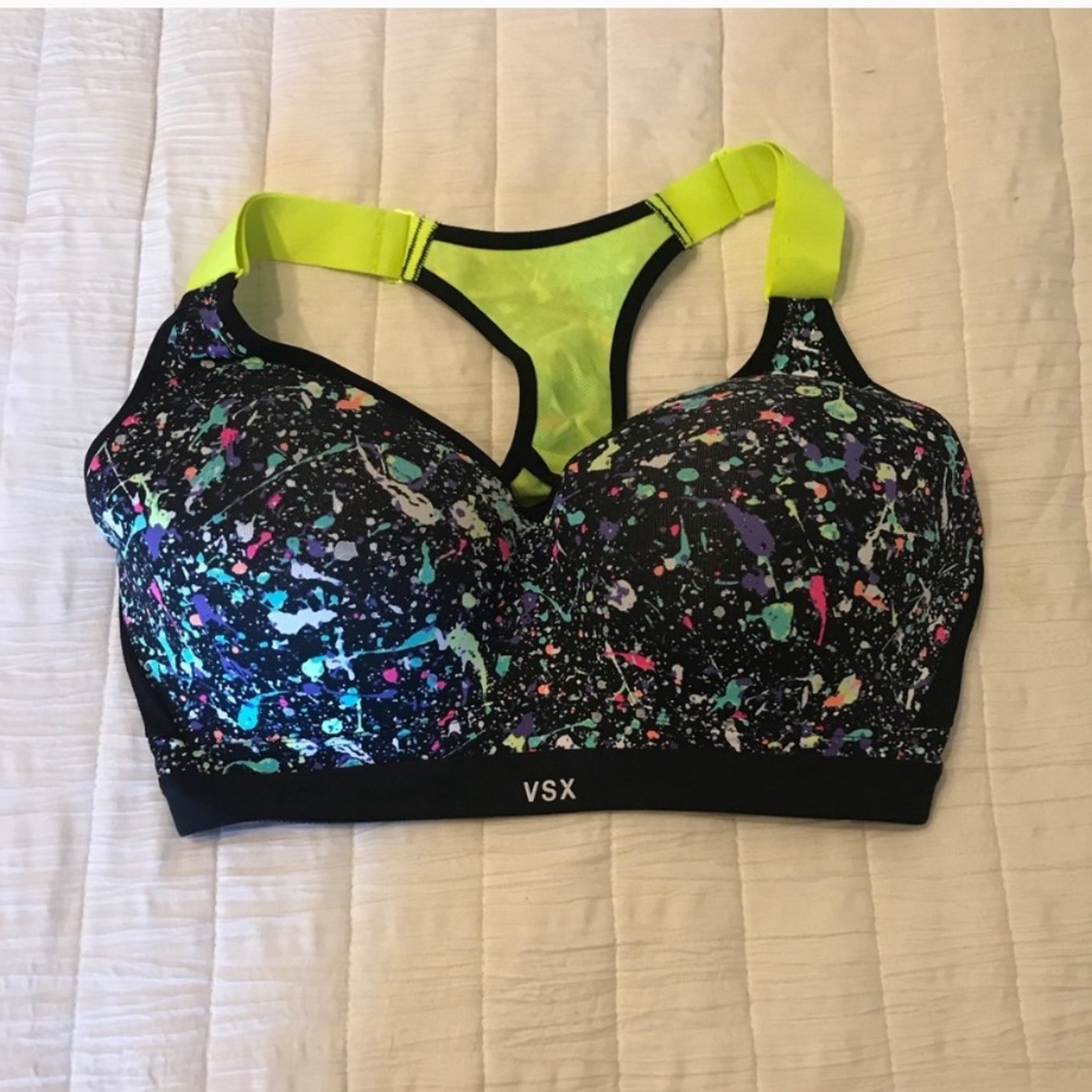 VSX Paint Splatter Sport Bra 32DDD